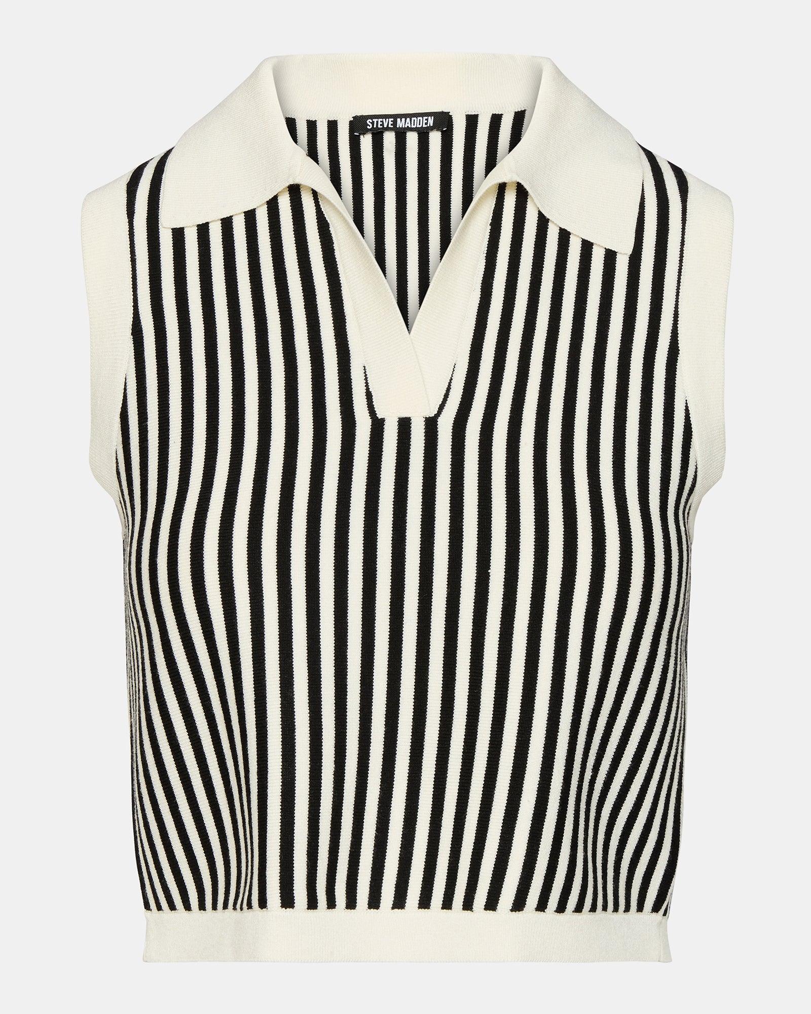 AMERY SWEATER BLACK/WHITE Female Product Image