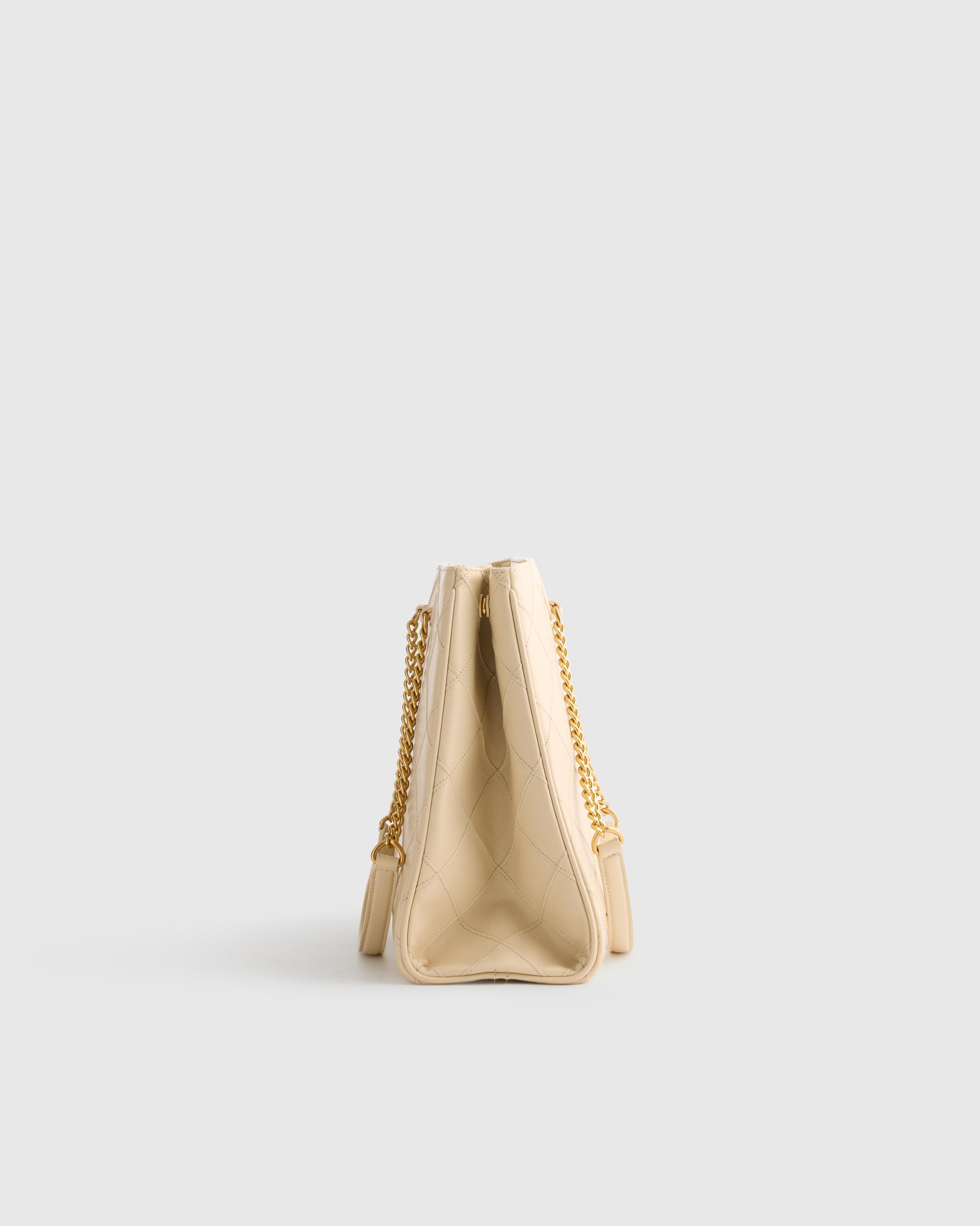 Quince | Women's Italian Leather Diamond Stitch Tote Product Image