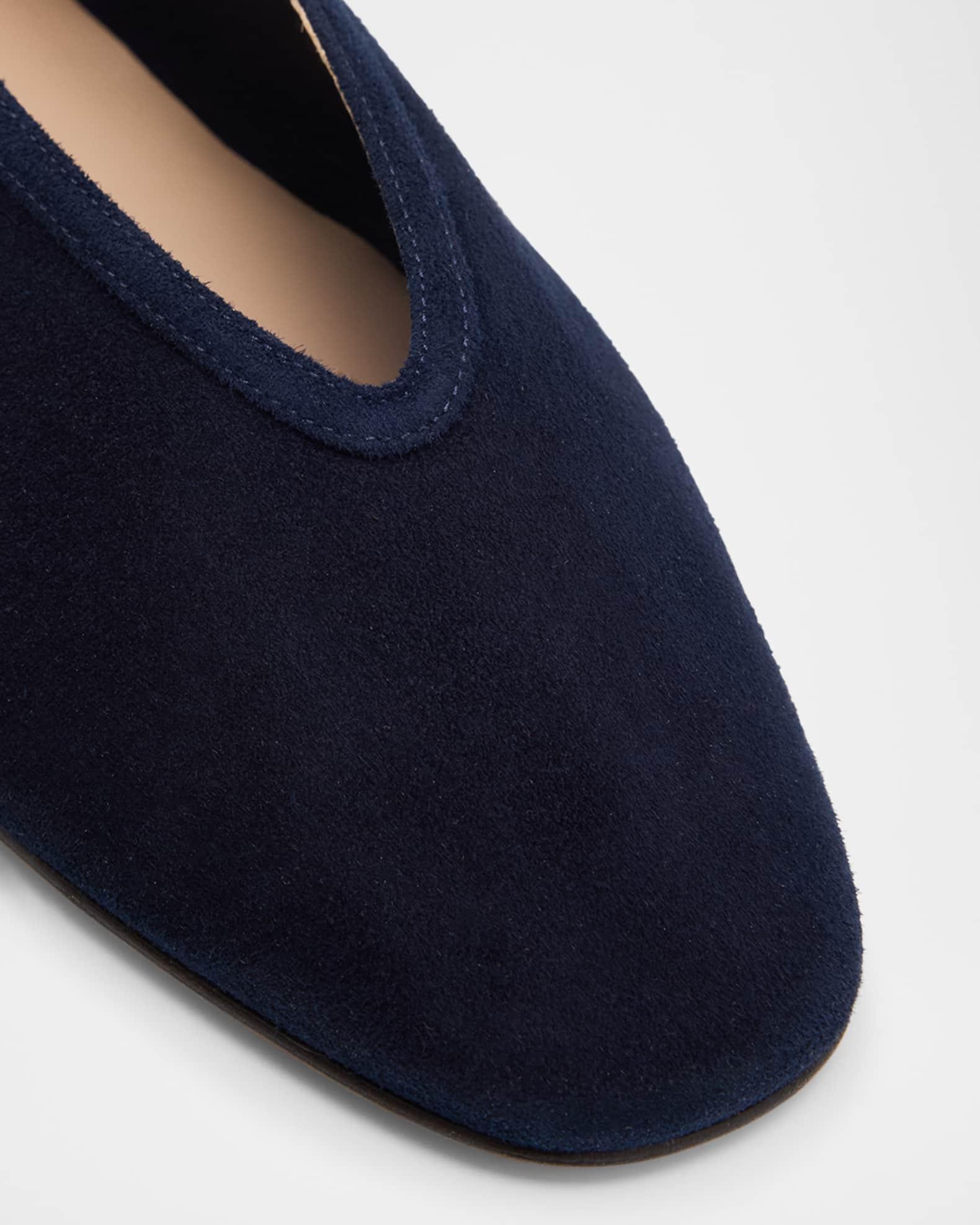 Luna Suede Ballerina Slippers Product Image