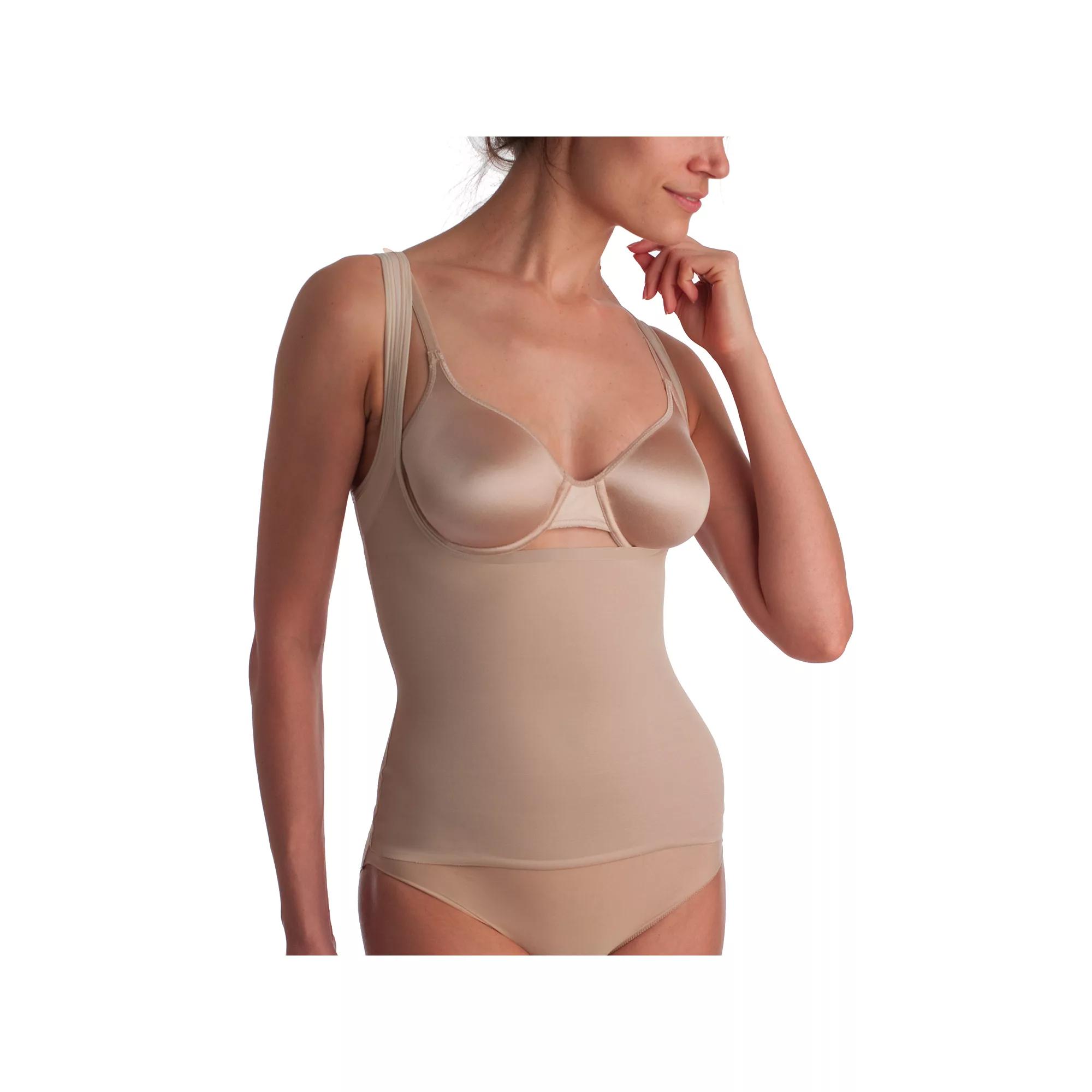 Plus Size Naomi & Nicole Firm Control Shapewear Unbelievable Comfort Step-In Torsette Camisole 7770, Womens Product Image