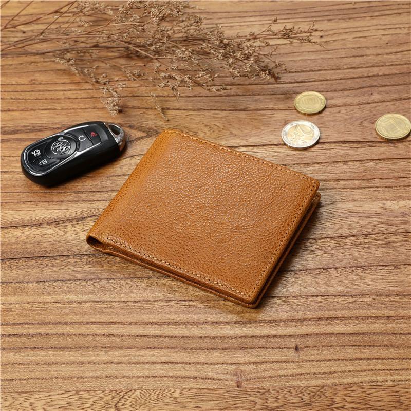 Genuine Leather Bifold Short Wallet Product Image