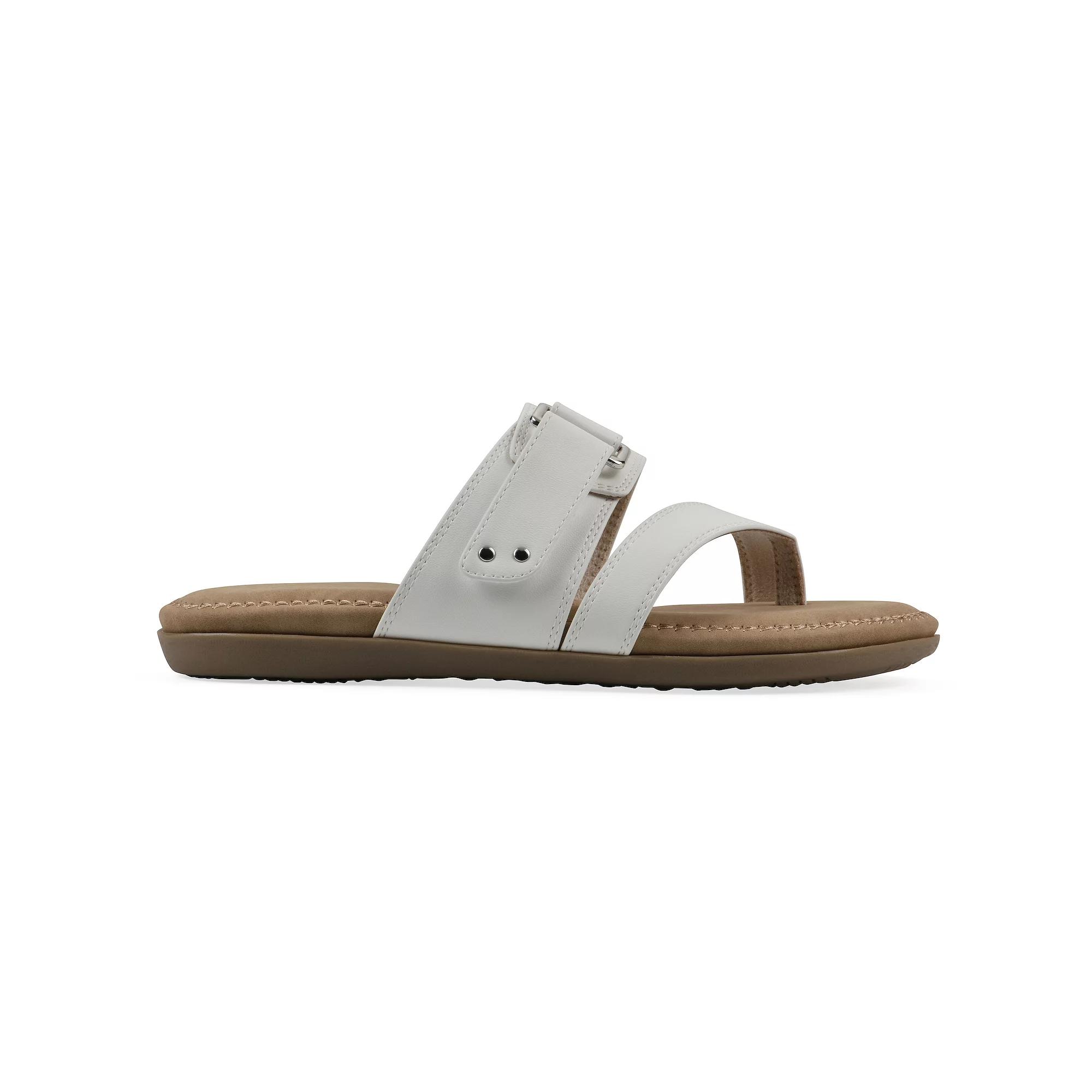 Cliffs by White Mountain Fancify Women's Slip-on Sandals, Size: 7.5 Medium, White Burnished Smo Product Image