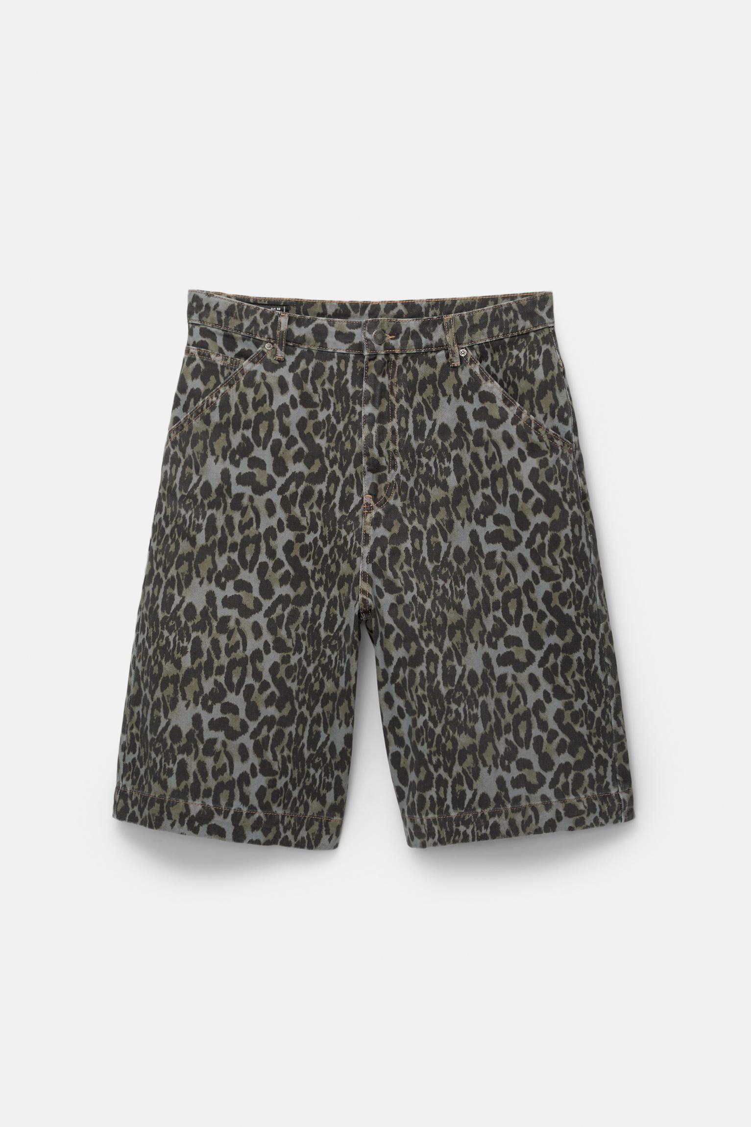 Leopard animal print jorts Product Image