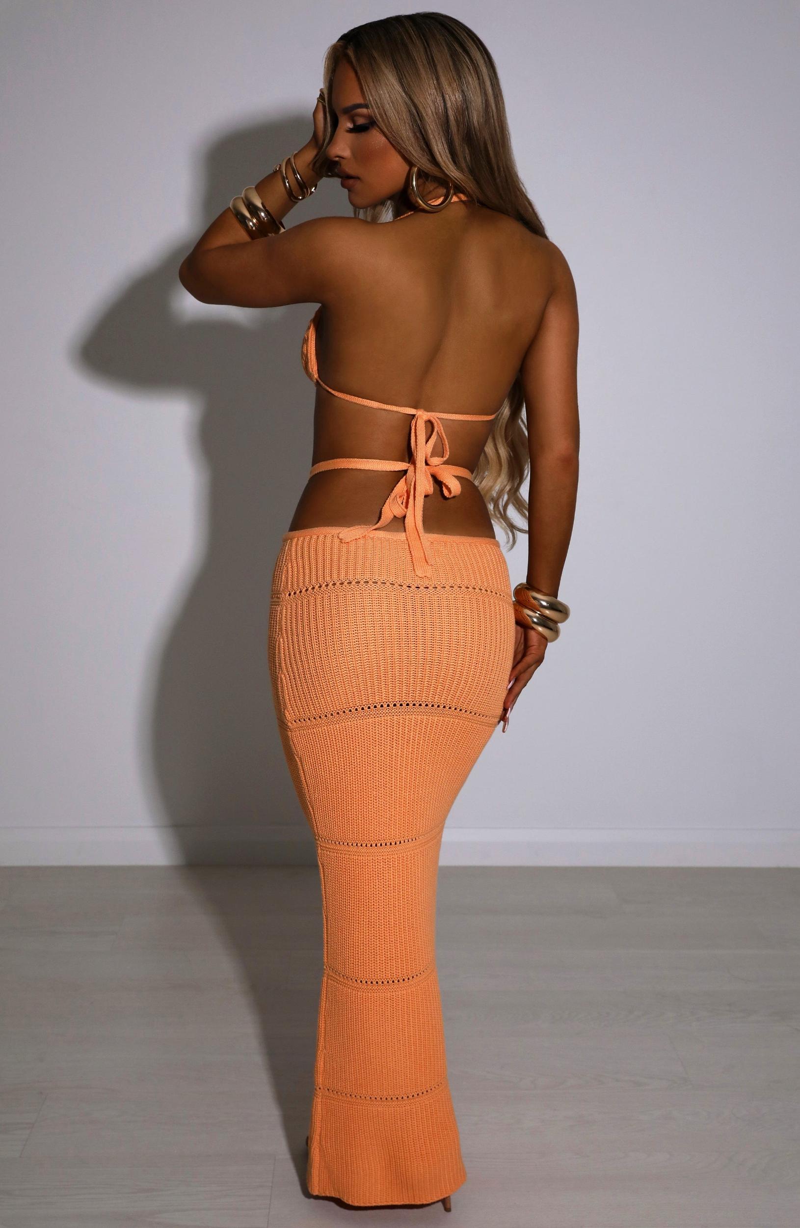 Aubery Maxi Skirt - Orange Product Image