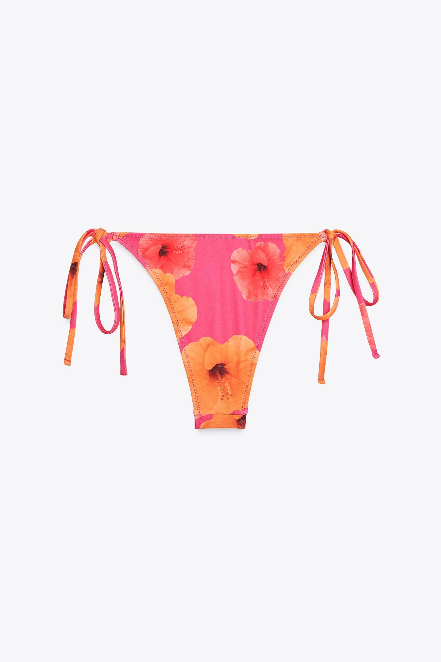 PRINTED TIE BIKINI BOTTOMS Product Image