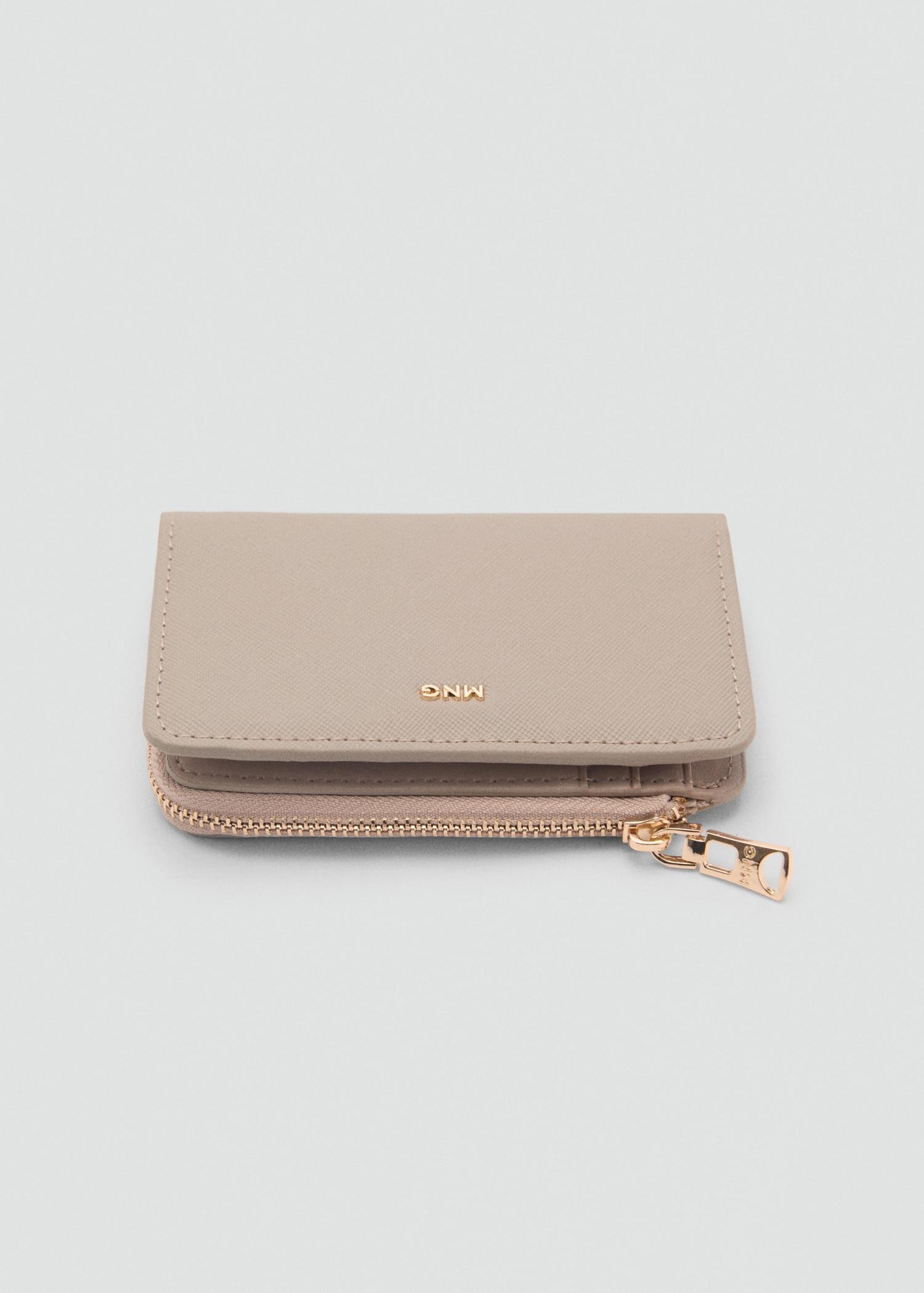 Leather-effect wallet - Women | MANGO USA Product Image