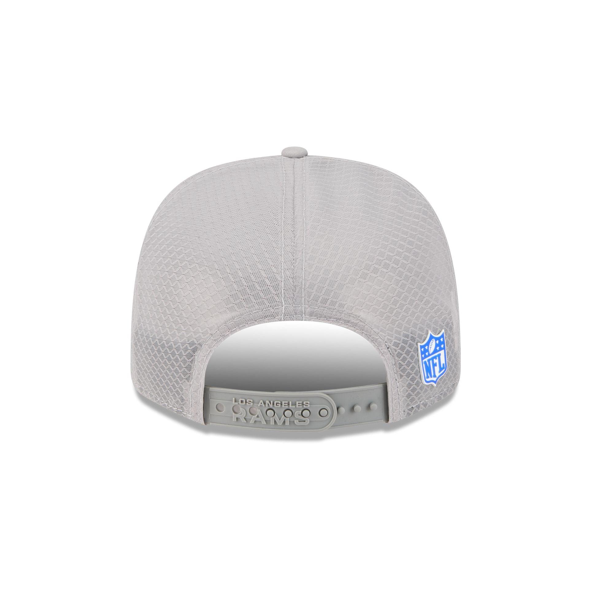 Los Angeles Rams 2025 Sideline Hot Weather Gray 9SEVENTY Trucker Hat Male Product Image