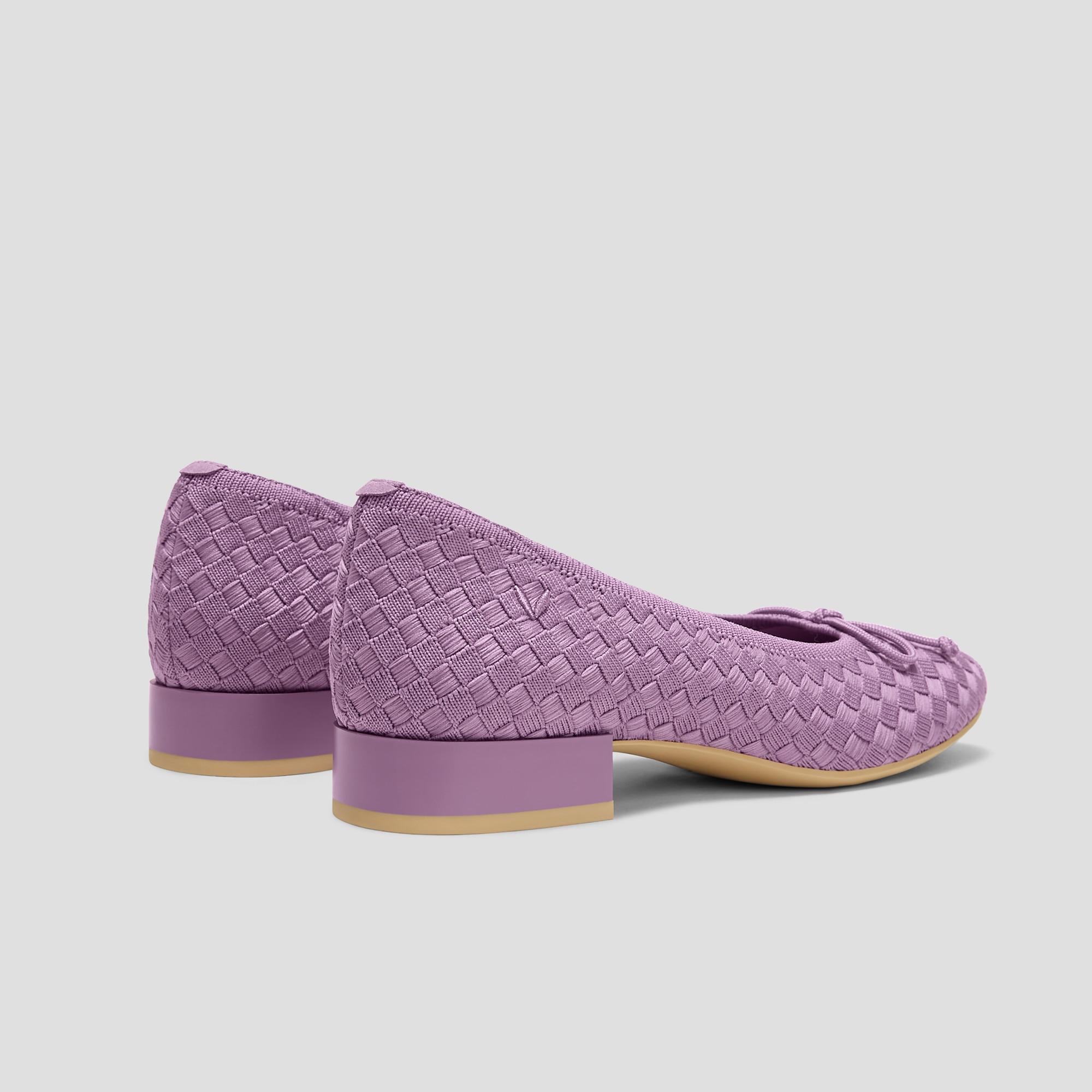 Round-Toe Small Bow Block Heels (Bianca) Product Image