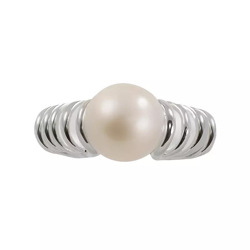 Sterling Silver Freshwater Cultured Pearl Ring, Womens Product Image