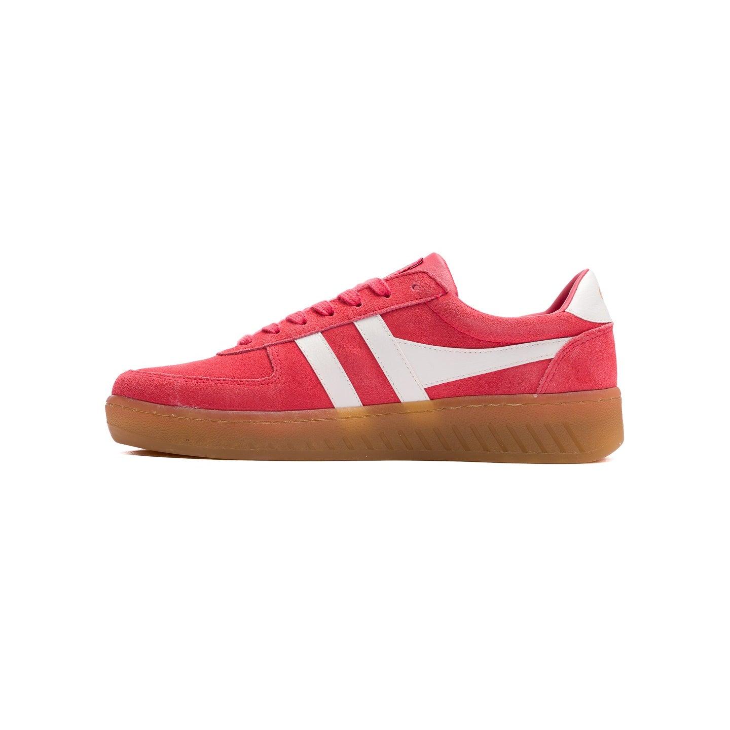 Gola Classics Women's Grandslam Suede Sneakers - Coral/Off White/Gum Product Image