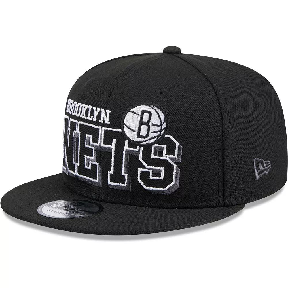 Men's New Era Black Brooklyn Nets Gameday 9FIFTY Snapback Hat Product Image