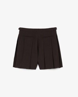 Runway Pleated Wool Bermuda Shorts Product Image