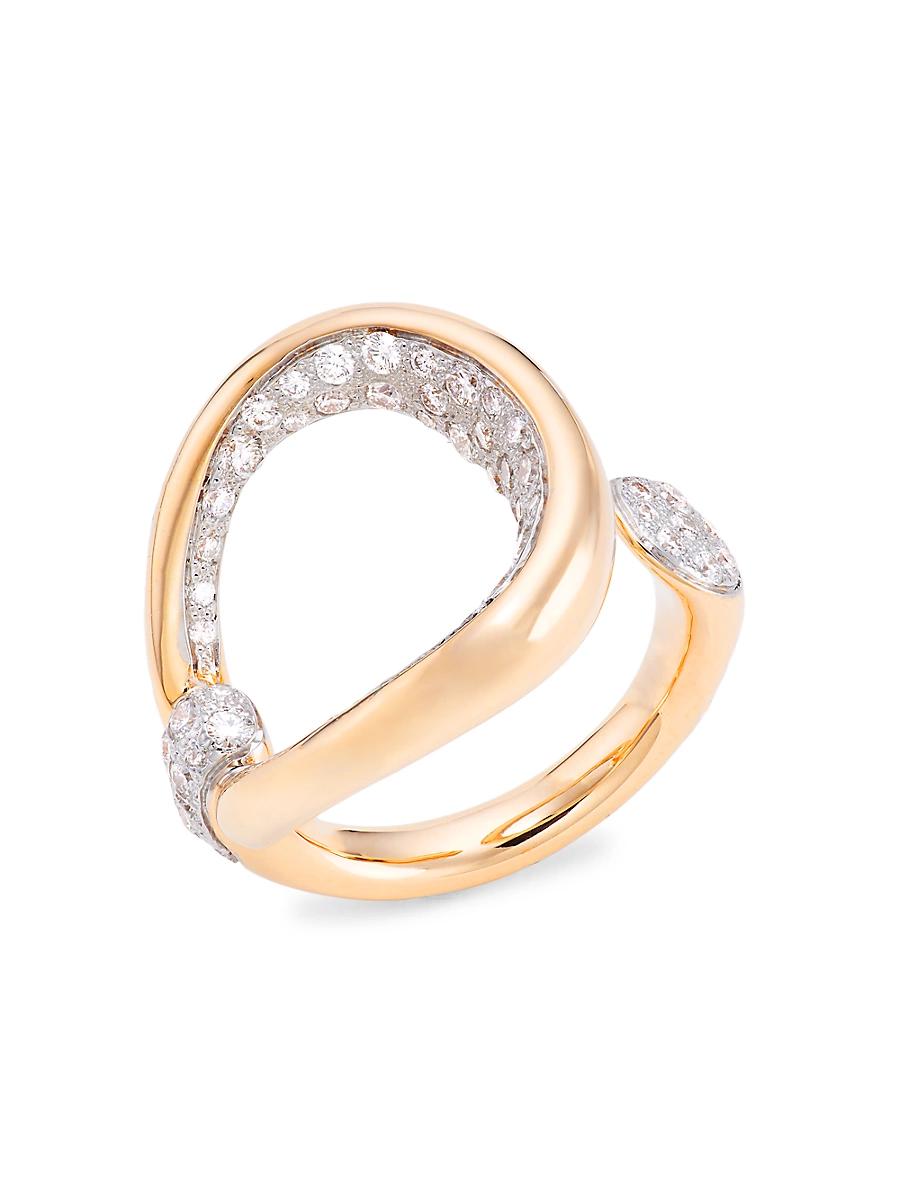 Womens Fantina 18K Rose Gold & Diamond Ring Product Image