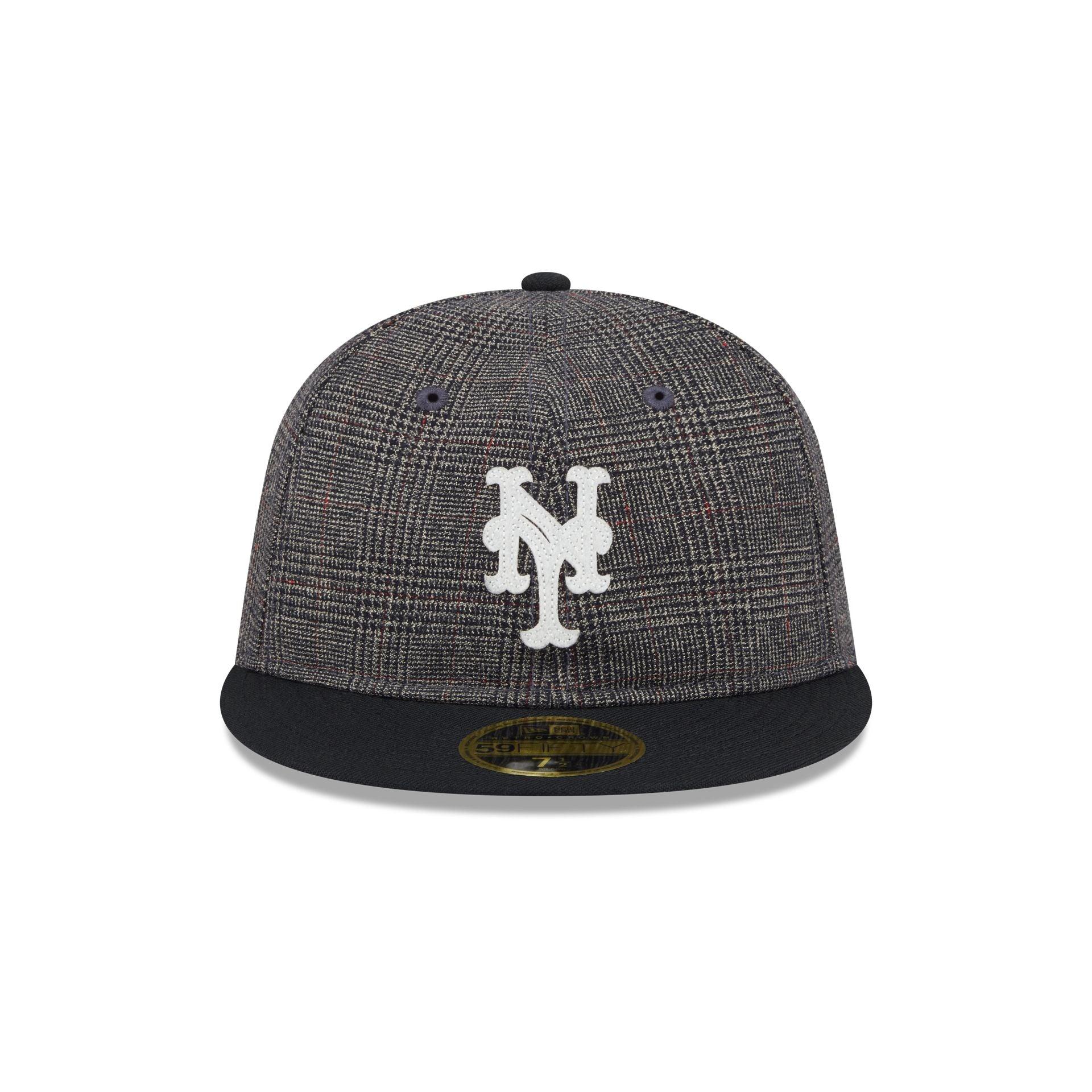 New York Mets Plaid Retro Crown 59FIFTY Fitted Hat Male Product Image