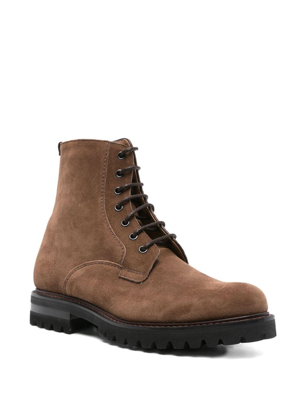 lace-up suede boots Product Image