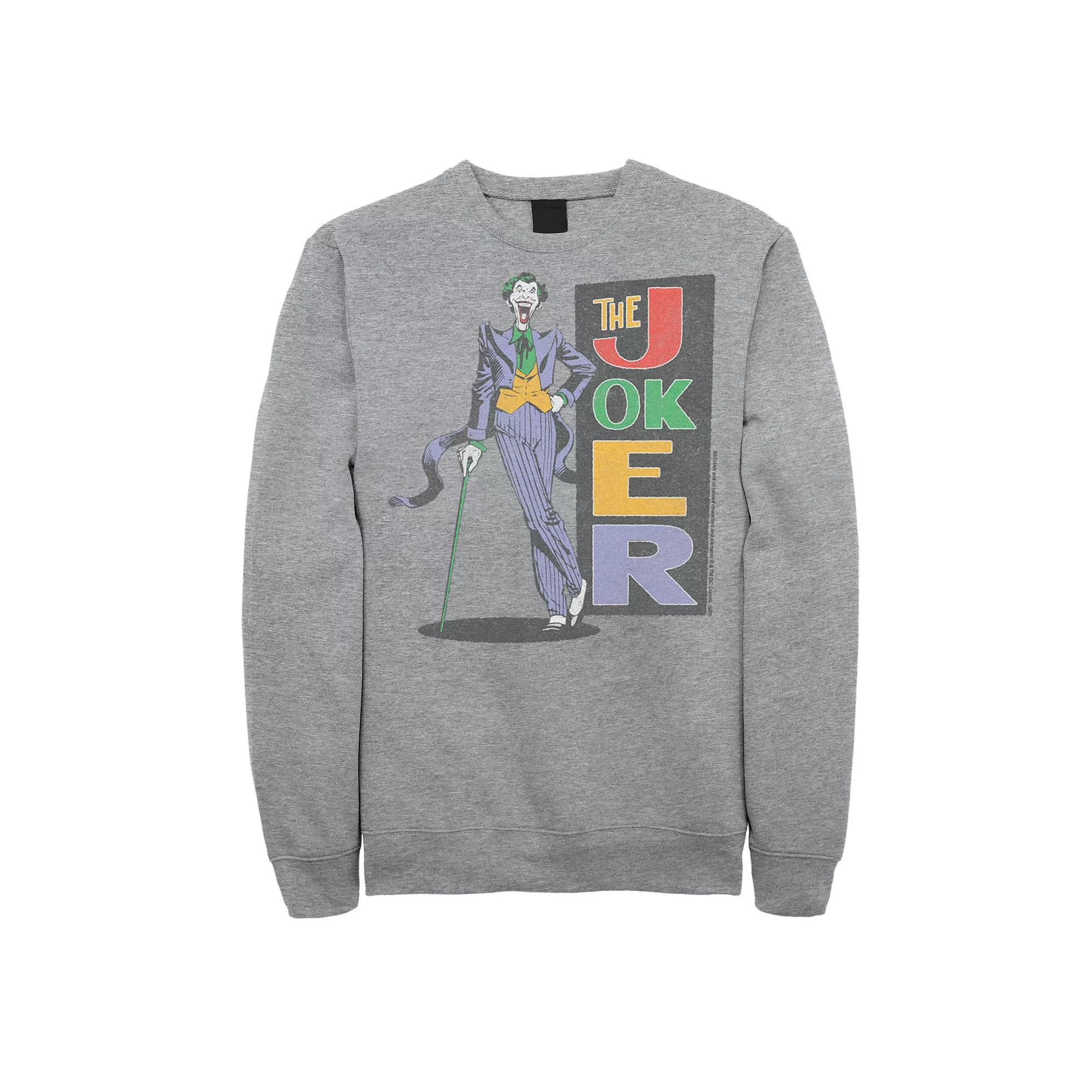 Men's DC Comics Batman The Joker Poster Sweatshirt,  Product Image