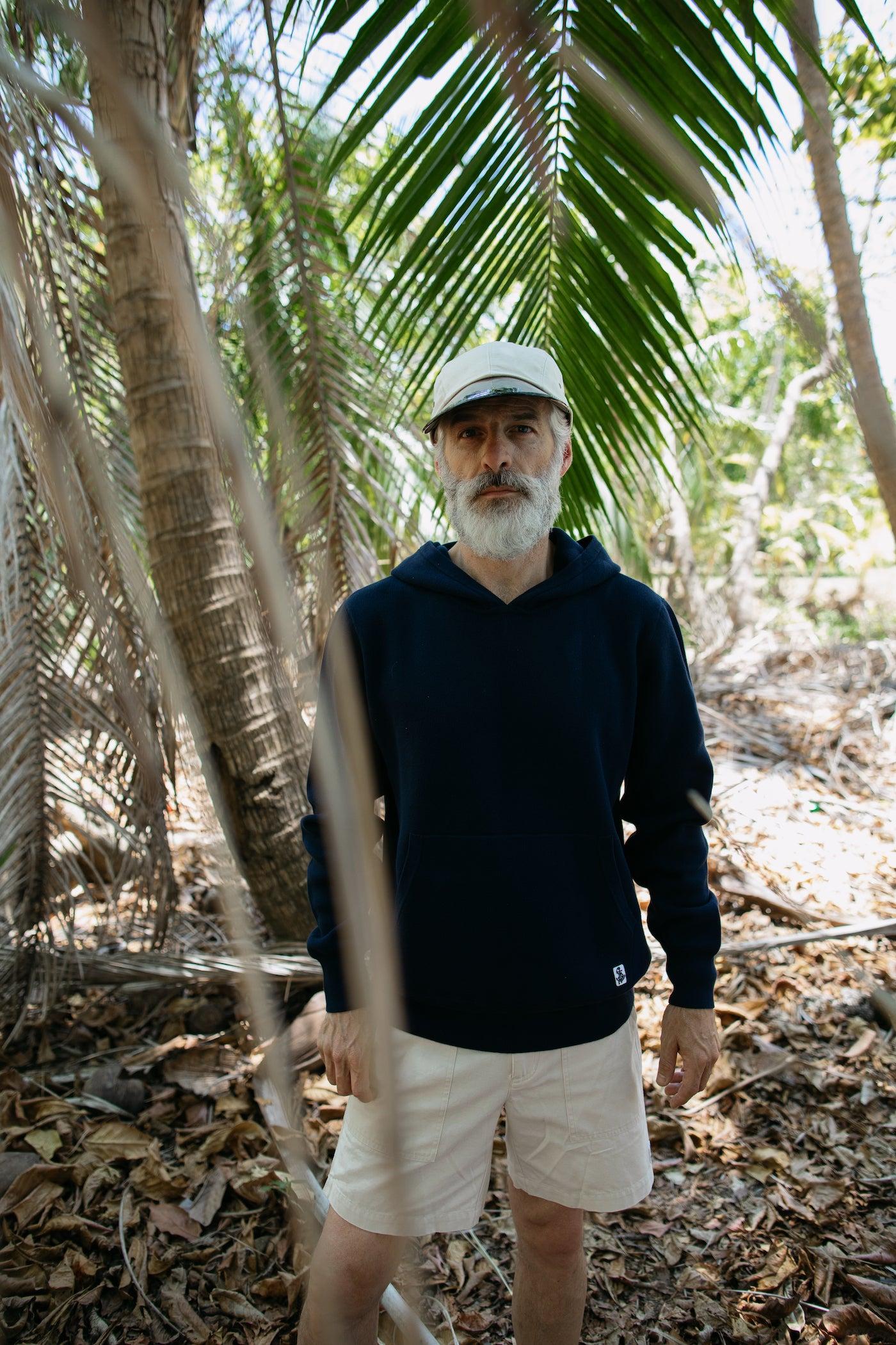 Wharf Knit Hoodie in Navy Product Image