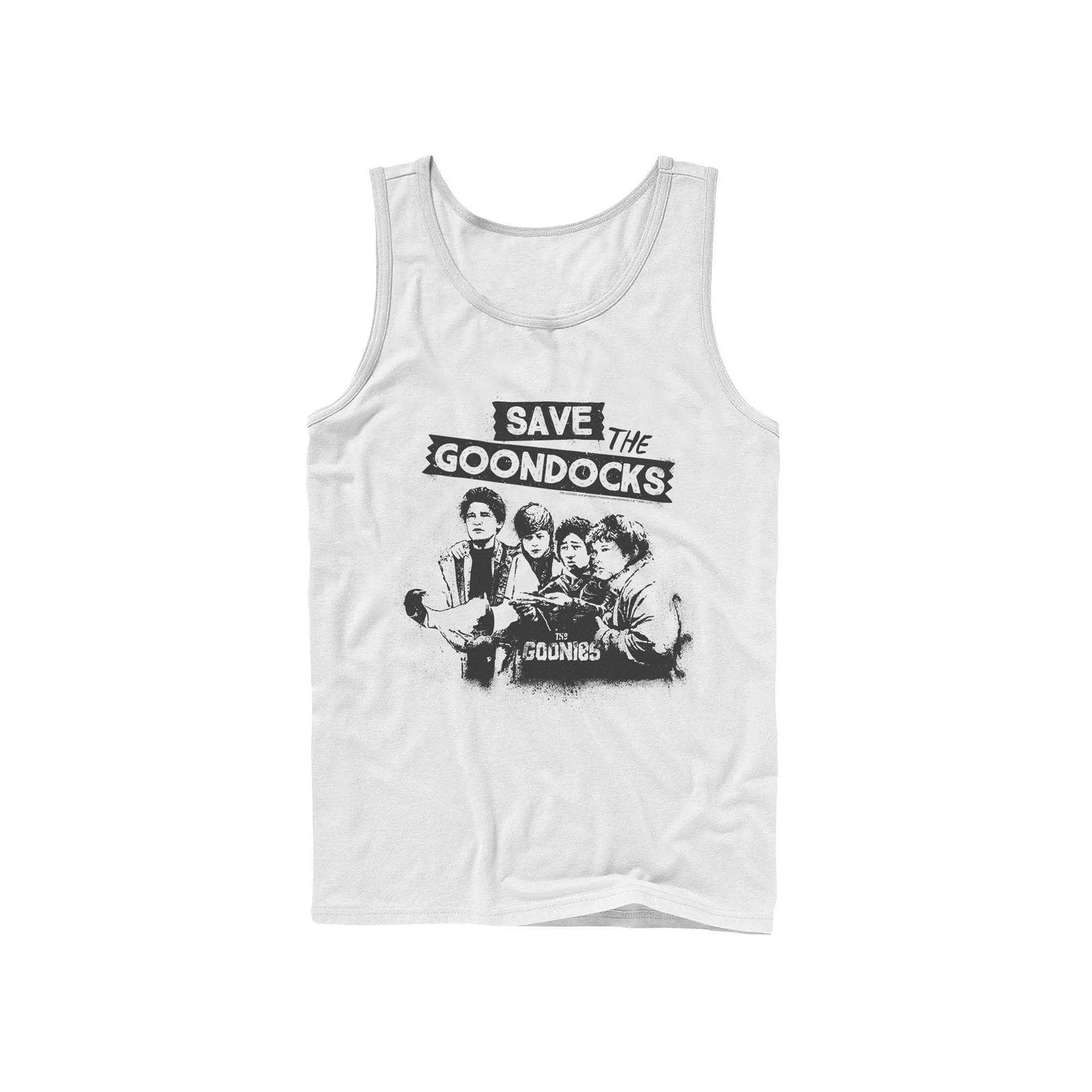 Men's The Goonies Save The Goondocks Text Tank Top,  Product Image