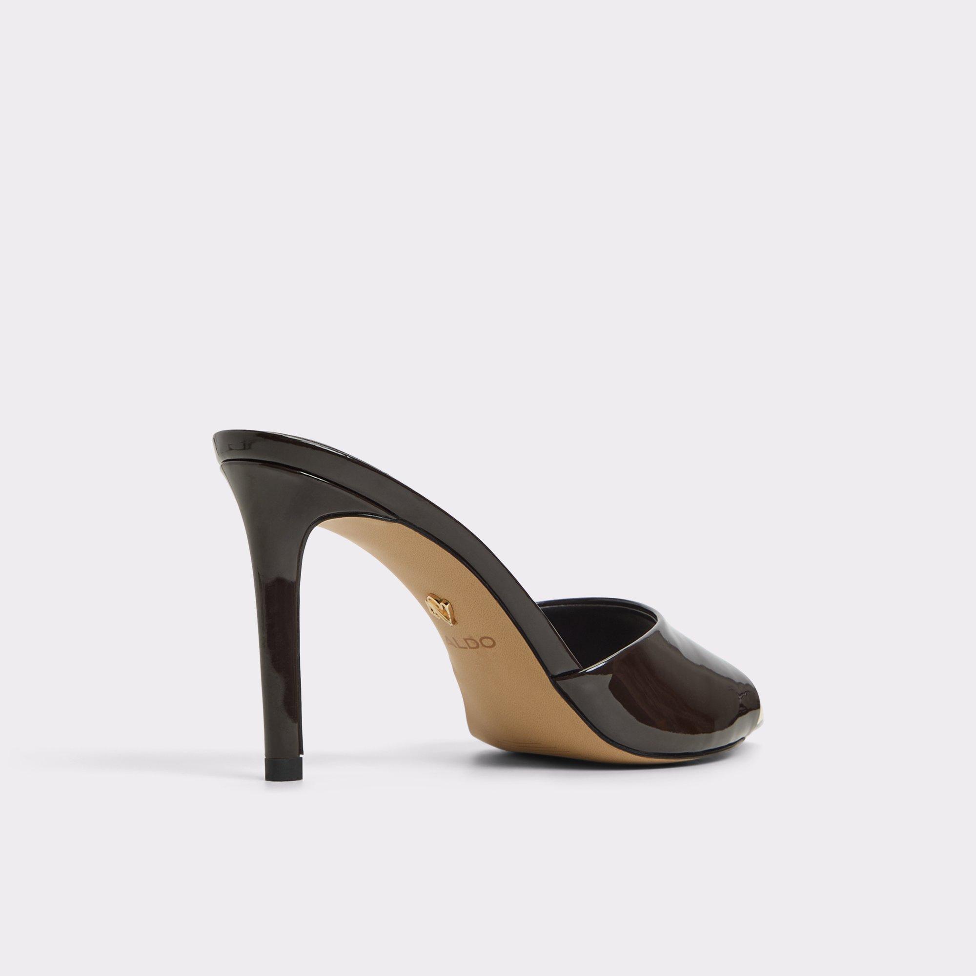 ALDO Anniebrilden - Women's Heeled Mules Sandals - Brown, Size 6 Product Image