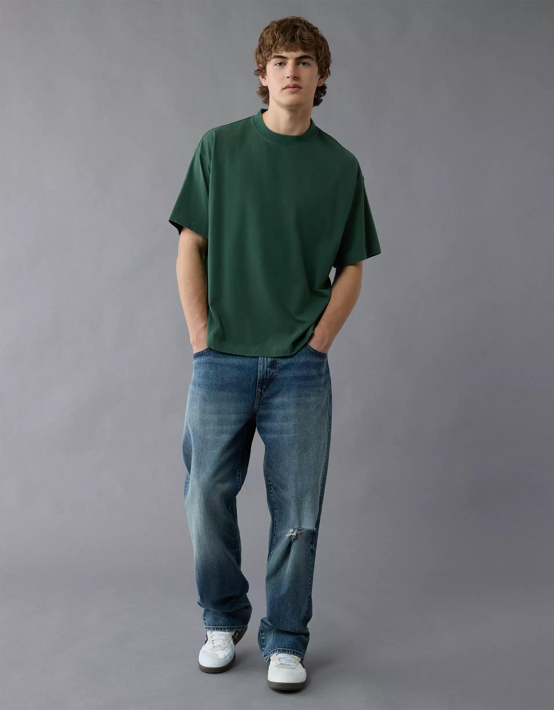 AE Boxy Sueded Jersey T-Shirt Product Image