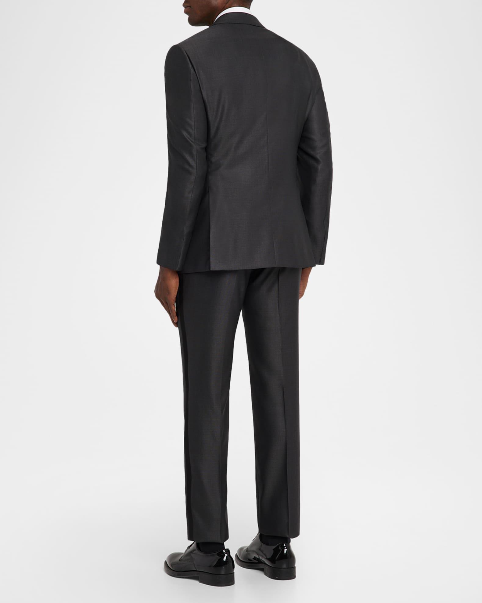 Men's Micro-Dot Silk Peak Lapel Tuxedo Product Image