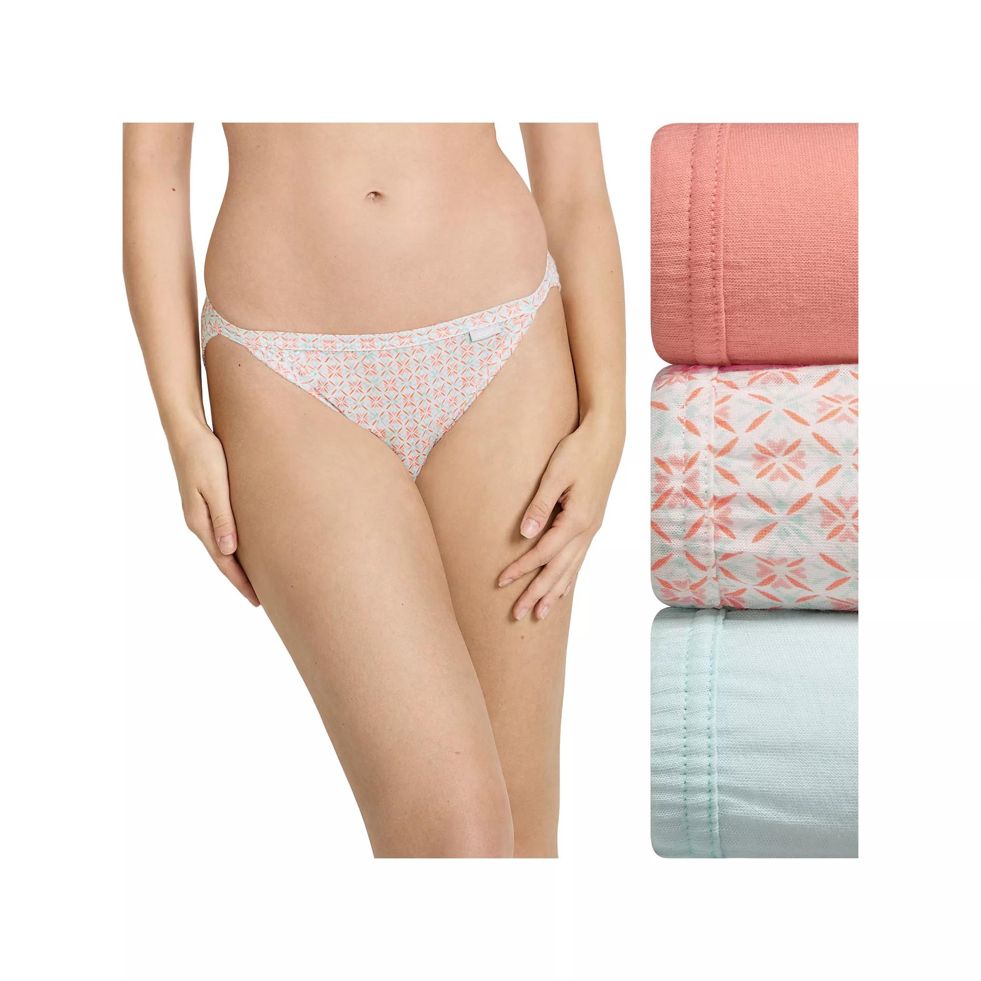 Womens Jockey Elance 3-pk String Bikini Panty Set 1483 Product Image