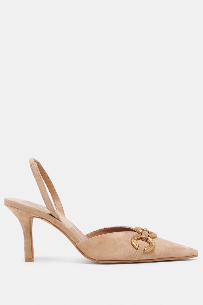 Haylee Heels- Camel Suede Product Image