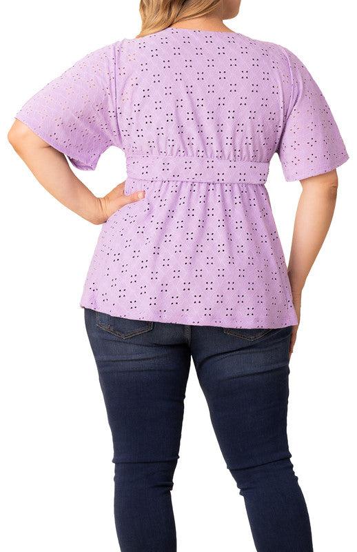 Sunny Day Eyelet Top - Plus Product Image