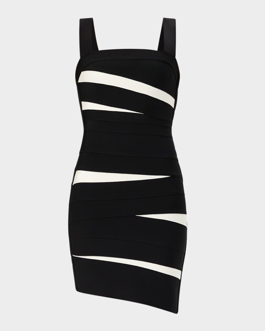 The Eve Sleeveless Two-Tone Bodycon Mini Dress Product Image