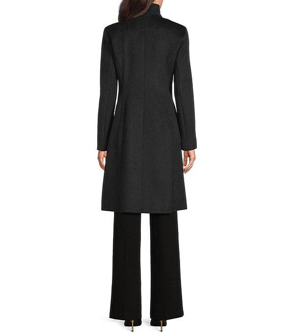 DKNY by Donna Karan Shawl Collar One Button Wool Blend Coat Product Image