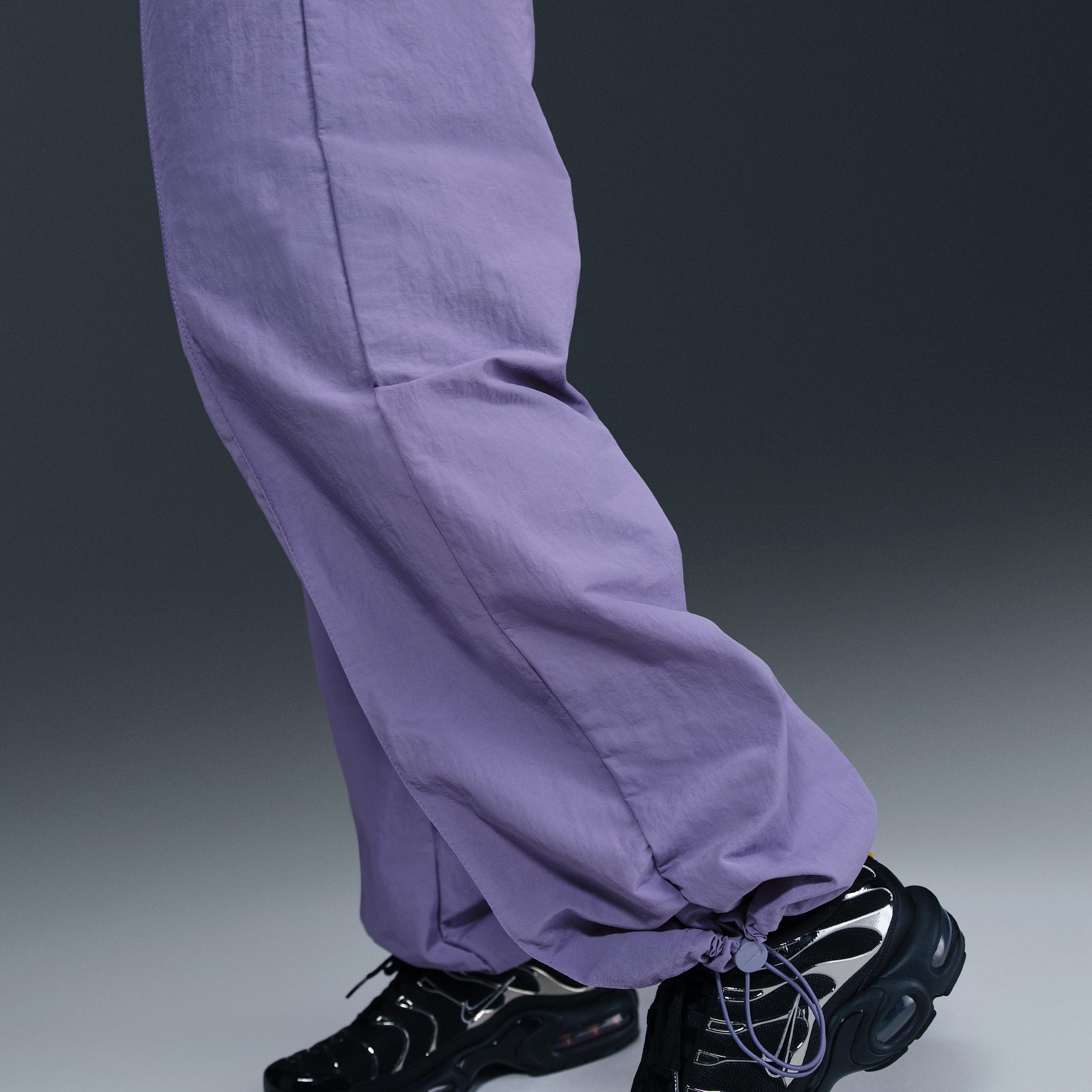 Womens Nike Sportswear Everything Wovens Mid-Rise Open-Hem Pants | FQ3588-527 Product Image
