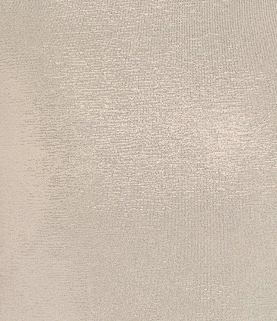 ELAN Glitter Knit Crew Neck Sleeveless Tank Product Image