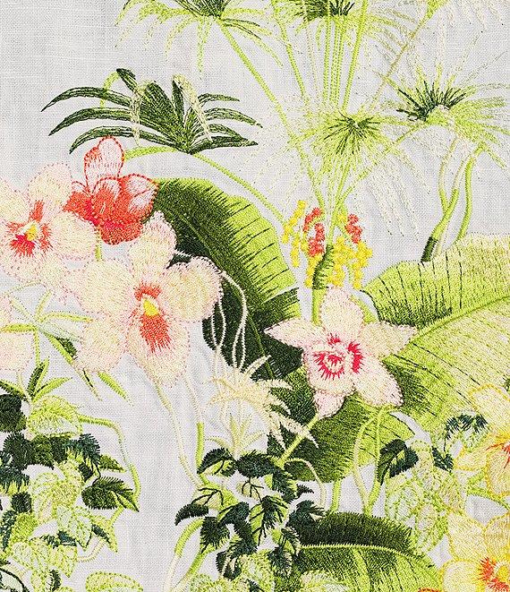 Tommy Bahama Flora Riviera Long Sleeve Notch Collar Button Front Blouse Product Image