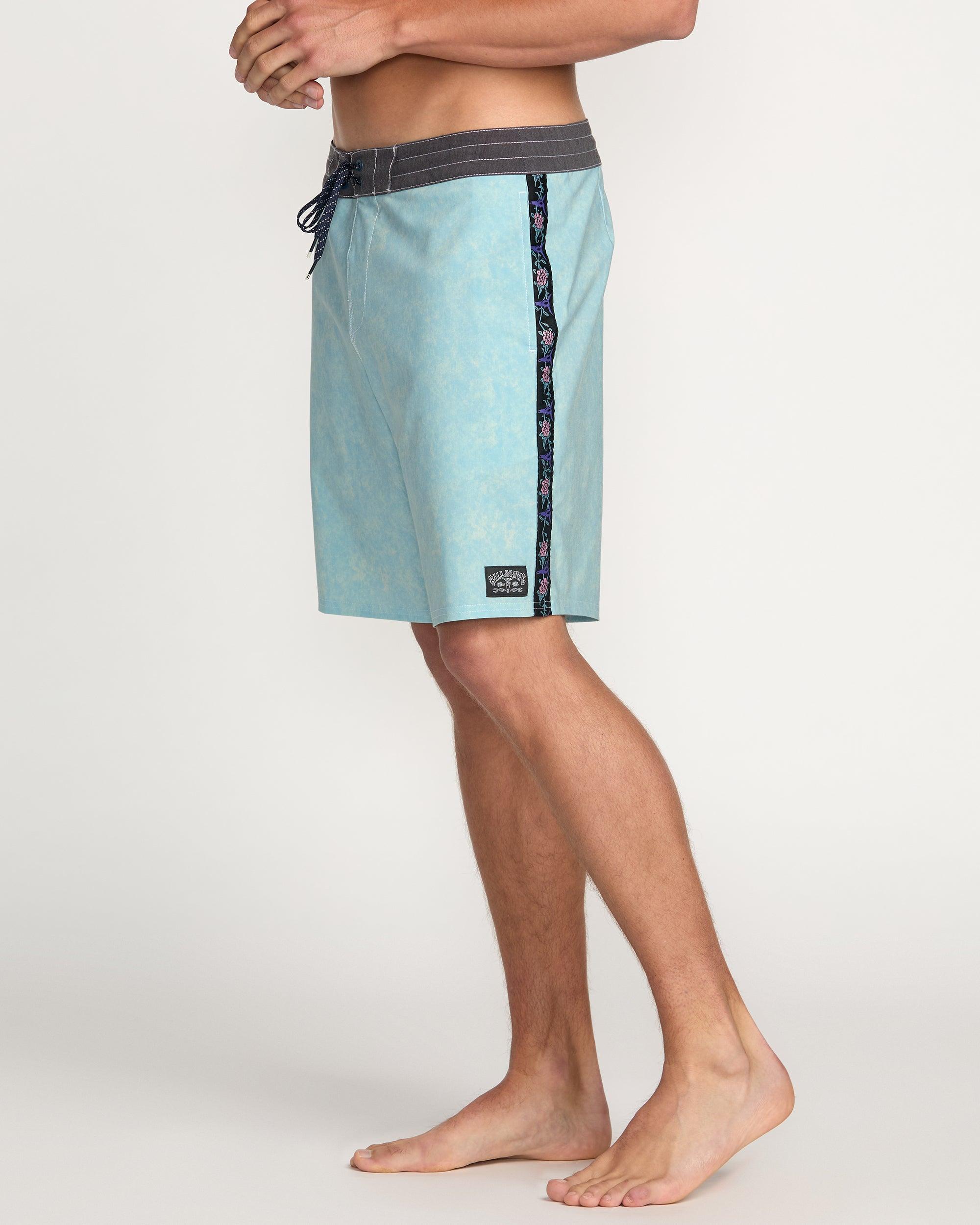 Spinner Lo Tide Boardshorts - Washed Blue Male Product Image