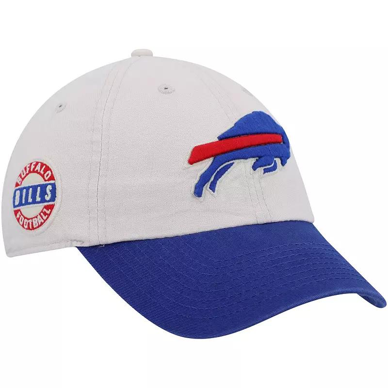 Men's '47 Cream/Royal Buffalo Bills Sidestep Clean Up Adjustable Hat, Beige Product Image