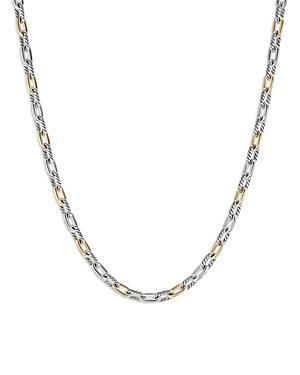 Womens Madison Chain Necklace in Sterling with 18K Yellow Gold - Product Image