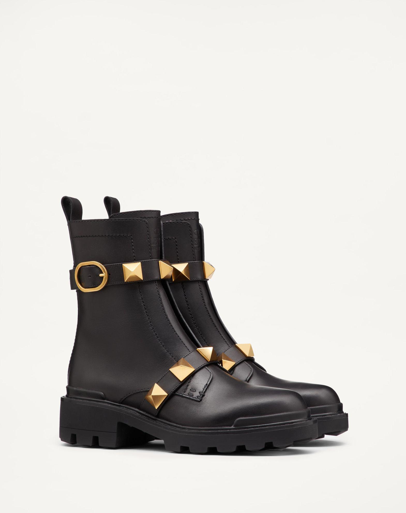Roman Stud Calfskin Combat Boot 40Mm Product Image