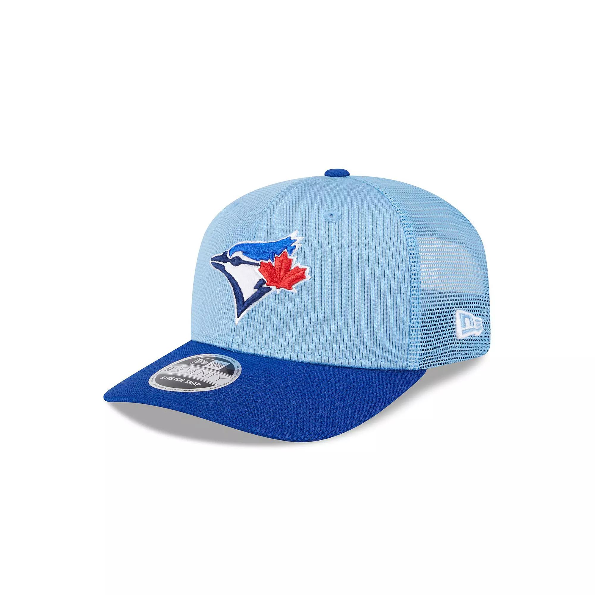 Men's New Era  Powder Blue/Royal Toronto Blue Jays 2025 Batting Practice 9SEVENTY Stretch-Snap Trucker Hat, Jay Light Product Image