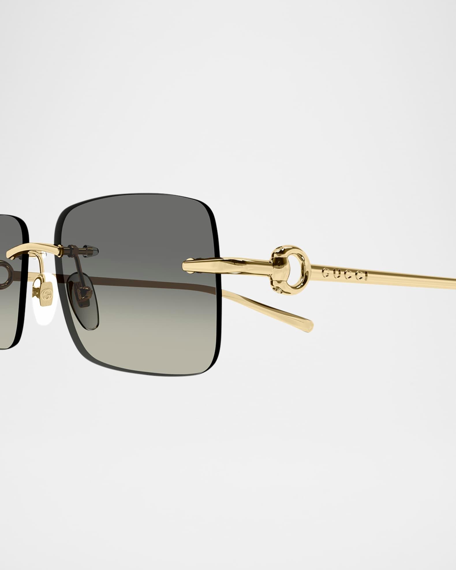 Men's GG1703S Metal Rectangle Sunglasses Product Image