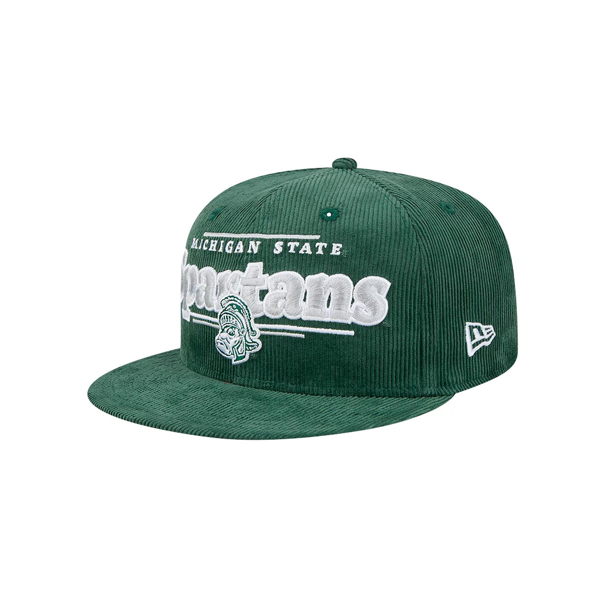 Men's New Era Green Michigan State Spartans Display 9FIFTY Snapback Hat Product Image