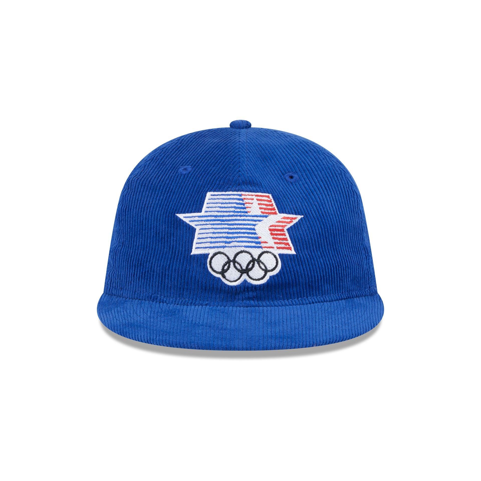 1984 Olympics Team USA Corduroy Retro Crown 9FIFTY Strapback Hat Male Product Image
