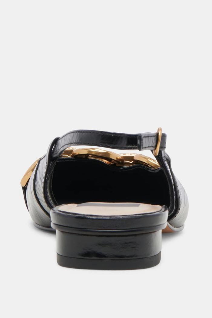 Romano Flats - Midnight Crinkle Patent Product Image