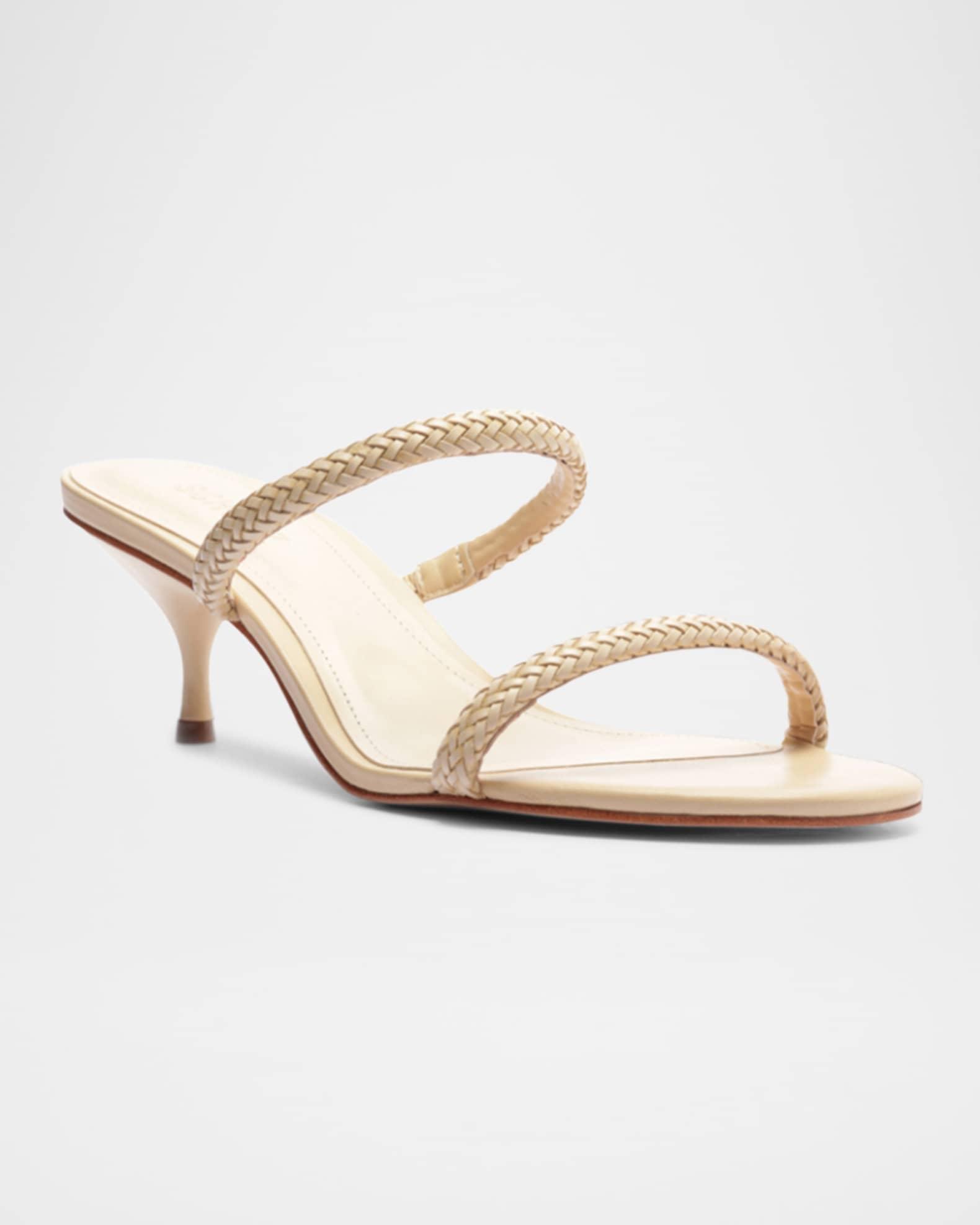 Taliah Woven Leather Dual-Band Sandals Product Image