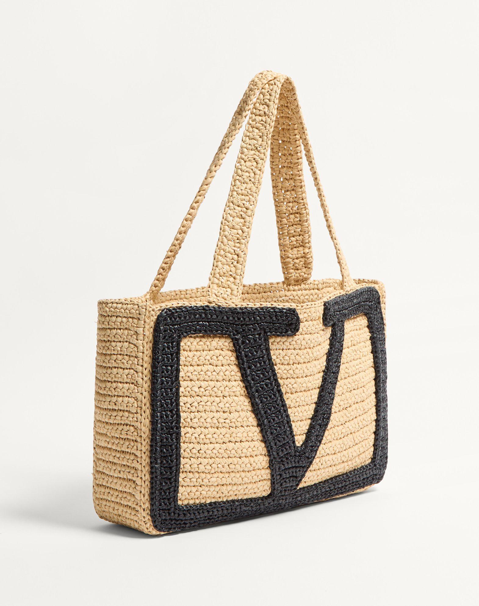 Valentino Garavani Viva Superstar Medium Shopping Bag In Raffia Product Image