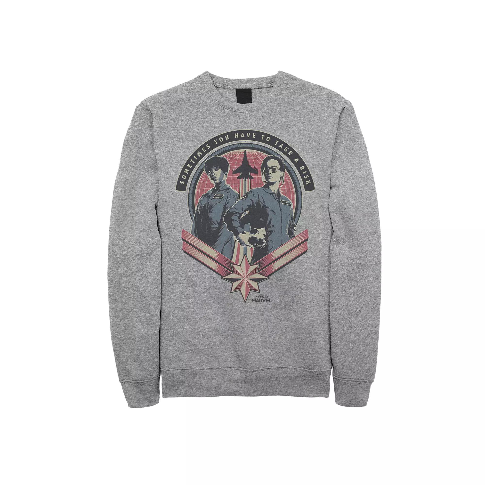 Men's Captain Marvel Fly Girls Sweatshirt,  Product Image