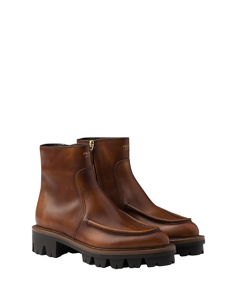 Womens Leather Booties Product Image