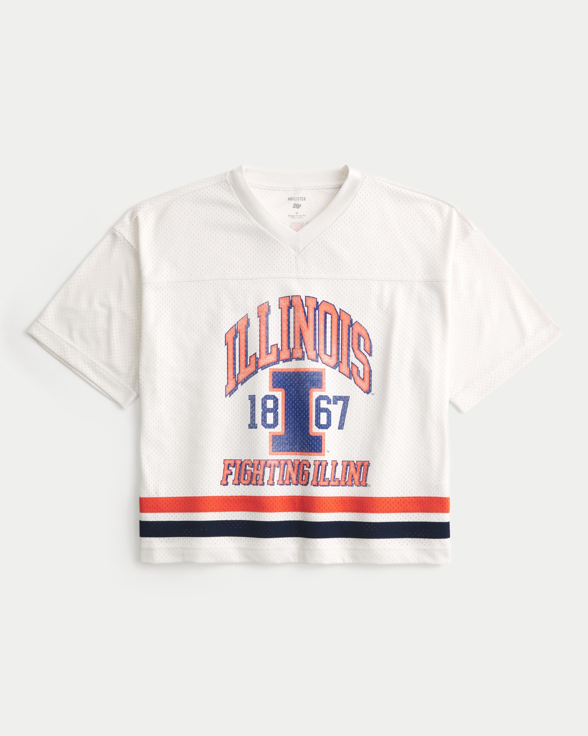 University of Illinois Fighting Illini Graphic Football Jersey Product Image