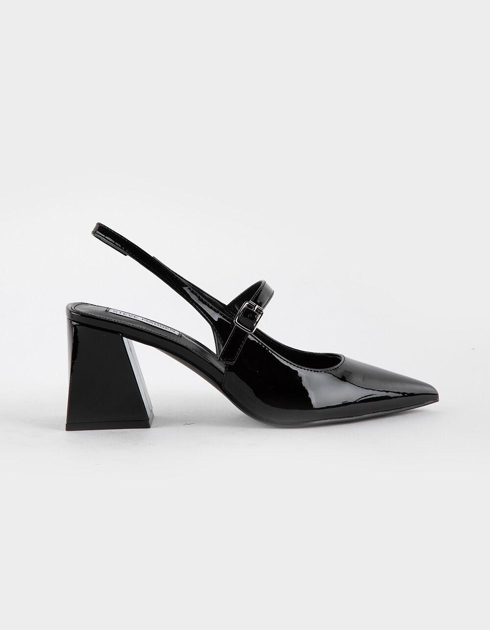 STEVE MADDEN Humor Slingback Mary Jane Womens Shoes - BLACK Product Image