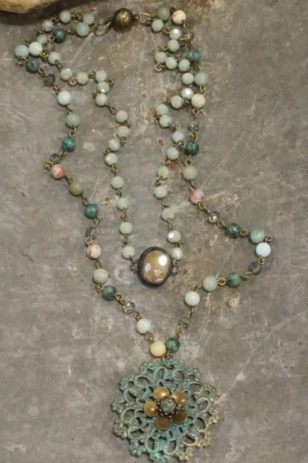 Rhinestone Pendant Necklace Product Image