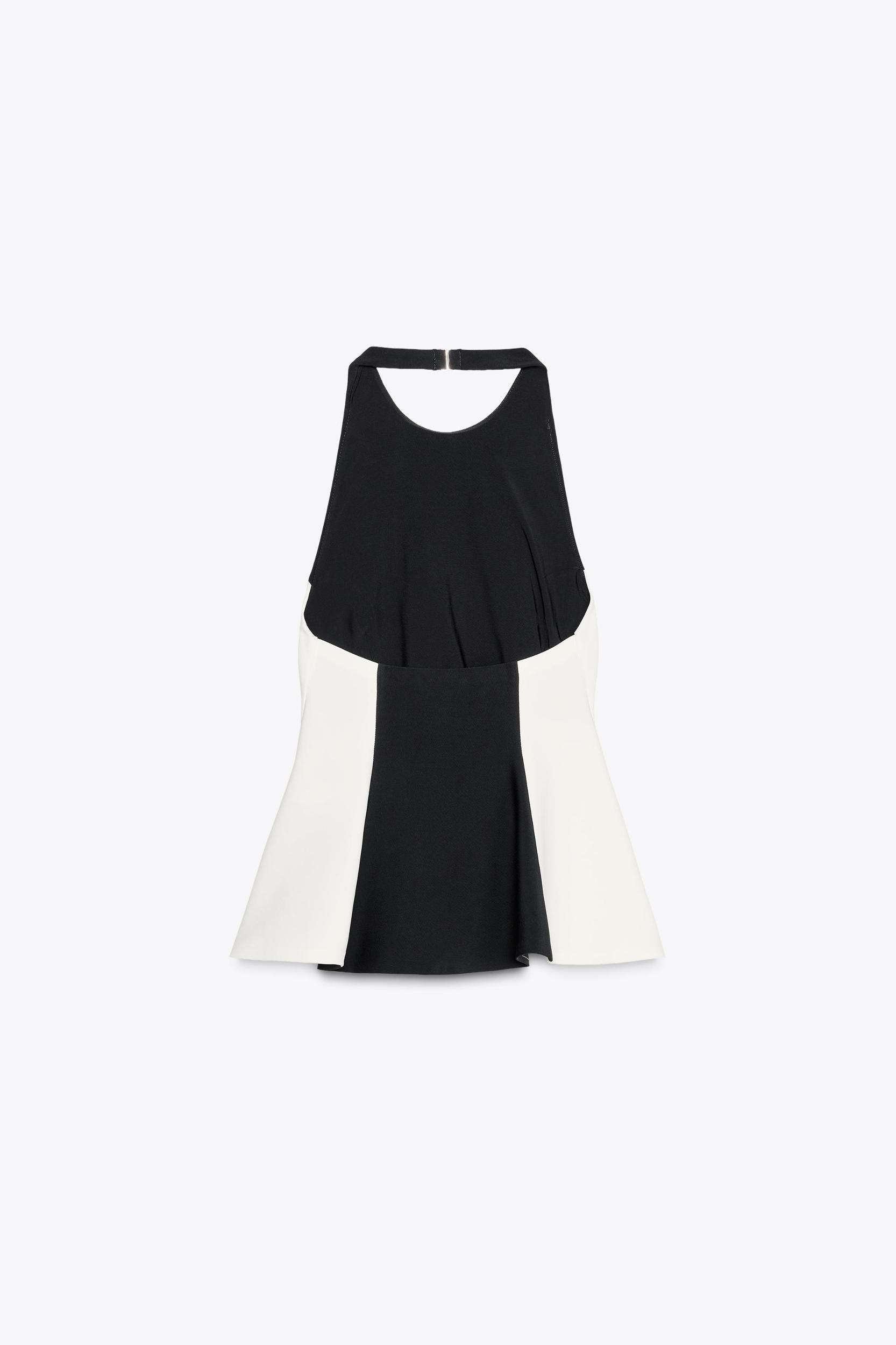 CONTRAST HALTER TOP Product Image